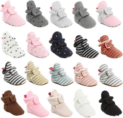 Babyschoenen - Sokjes Schoentjes - Baby's Warm Houden - Antislip Zachte Zool - 0-18 Maanden - Zwart