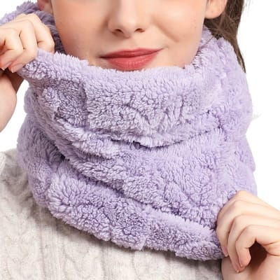Nivard Nekwarmer - Heren - Dames - Fleece - Motor - Bandana - Masker - Colsjaal - Winter - Sjaal - Gewatteerd - Paars