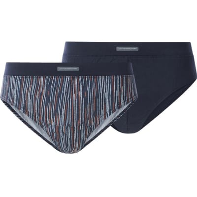 Jan Vanderstorm herren Slips, Set Van 2 - 08 - donkerblauw - Plus Size