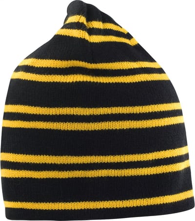 Result Team Reversible Beanie RC354 - Black/Gold/Black - One size