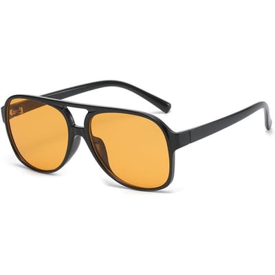 Klassieke Retro Vintage Luchtvaart Piloot Zonnebril Dames Heren Groot Groot Oversized Montuur Luxe Designer Zonnebrillen 70s Zonnebrillen As shows
