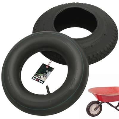 Steekwagen Banden en Binnenbanden 4,80/4,00-8 - Reserveband en Slang voor Kruiwagen