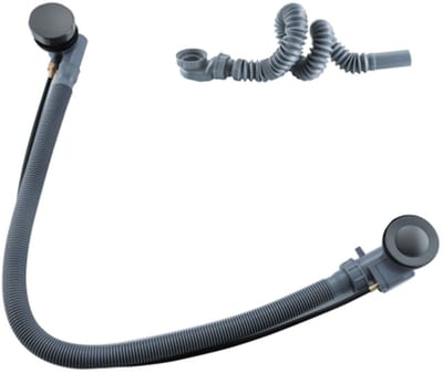 FugaFlow Eccelente Acces Badafvoercombinatie - draaibediening - verlengd - gunmetal