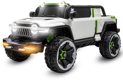 Baby Mix Flexible elektrische loopauto 12V wit - Accuauto