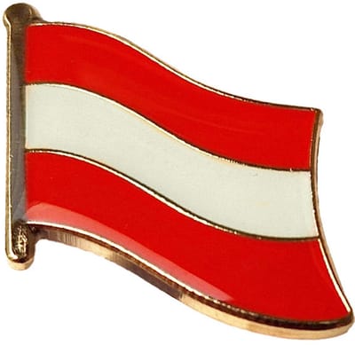 CombiCraft vlag pin Oostenrijk 18 x 14 mm - per 5 stuks