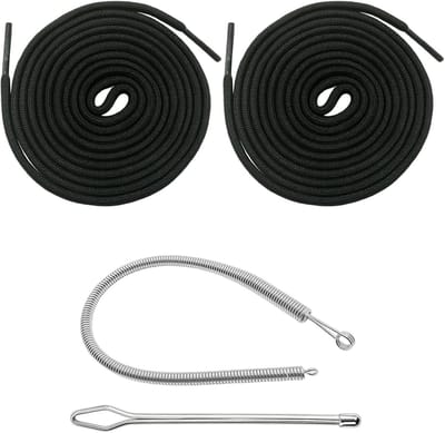 2 Stuks 160cm Trekkoord Vervangingsset met Inrijnaald voor Hoodies, Joggingbroeken en Tassen - Elastische Taillebanden, Duurzaam en Flexibel Gebruik