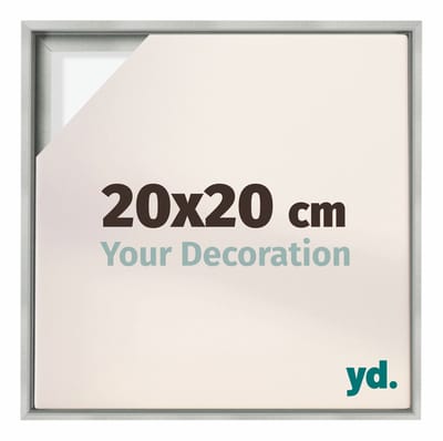 Your Decoration - Baklijst 20x20 cm - Zilver Mat - Baklijst voor Canvas - MDF - Lyon
