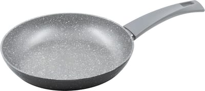 Anti-aanbakpan - Koekenpan - Vetarm Bakken - Steenlook Coating - 18 cm - Zwart