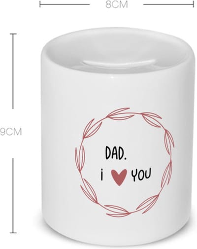 Akyol - dad i love you Spaarpot - Papa - de liefste vader - vader cadeautjes - vaderdag - verjaardagscadeau - verjaardag - cadeau - geschenk - kado - gift - vader artikelen - 350 ML inhoud