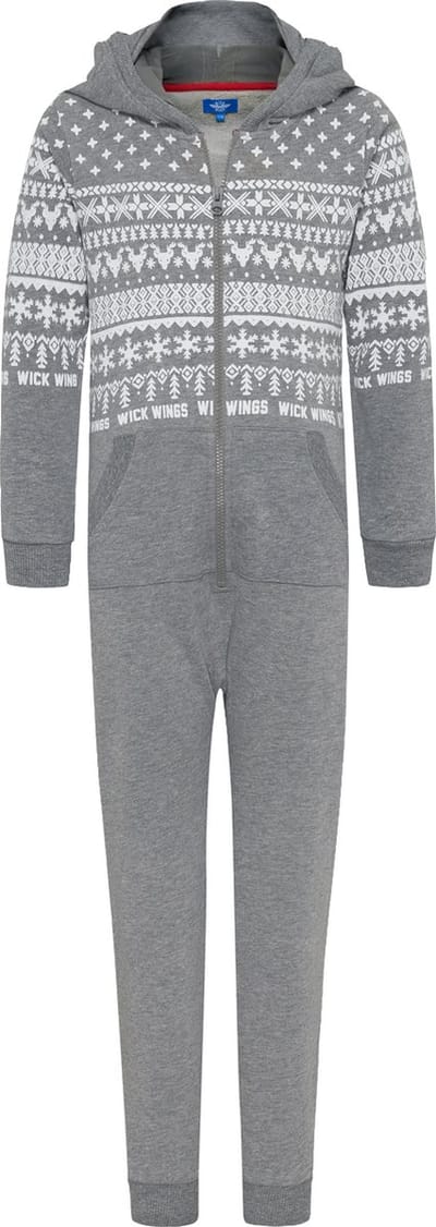 Wick Wings - Winter - Onesie - Jumpsuit - 100% Katoen - Nekkussen - 122/128