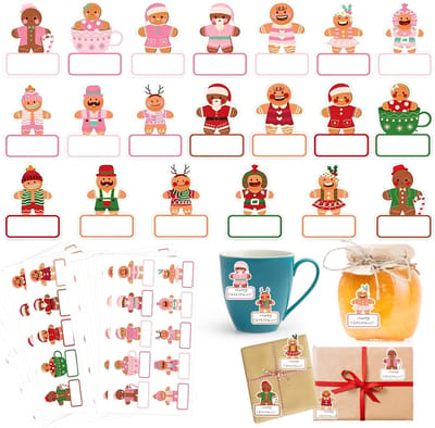 Dailygoods- Notitieblaadjes 240 stuks - Zelfklevende Kerstnotities - Cadeauetiketten - Kerststickers - Mini-notities - Sterke hechting