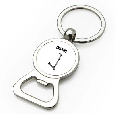 Akyol - step met eigen naam flesopener - Sport - skaters - skaten - 9 bij 3 cm