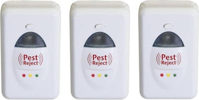 Pest reject ongedierte verdrijver - Set van 3 - Geen last meer van: Vliegen/Motten/Muizen - Ultrasoon