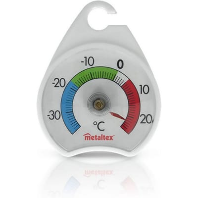 Metaltex - Diepvriesthermometer - Koelkast Thermometer - 5 cm - Abs - Polystyreen - Wit