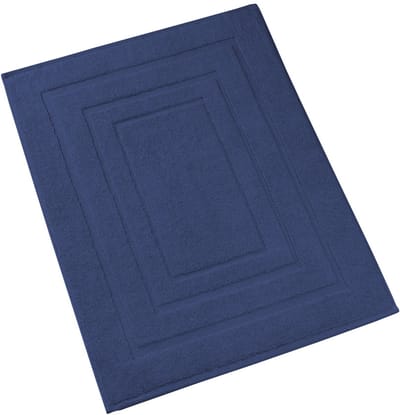 De Witte Lietaer Badmat Pacifique Blue Indigo - 60 x 100 cm - Blauw - Katoen