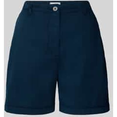 Regular fit korte chino van een mix van lyocell en katoen