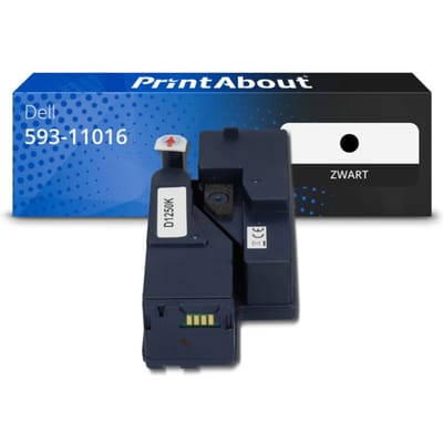 PrintAbout huismerk Toner 593-11016 Zwart Geschikt voor Dell