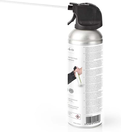 Nedis Persluchtreiniger Fresh Green Plumeau 450ml Zilver - Zwart