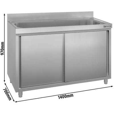 GGM Gastro Topfspülschrank ECO - 1400x700mm - mit 1 Becken