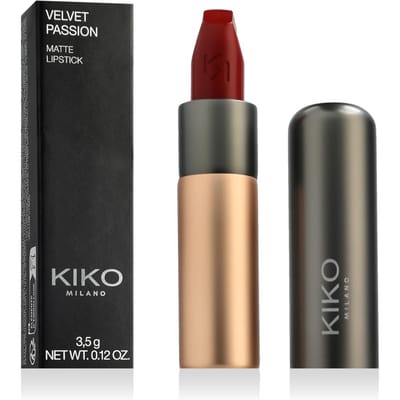 KIKO MILANO Velvet Passion Mat Lippenstift (346 Intens Rood) 3,5 g