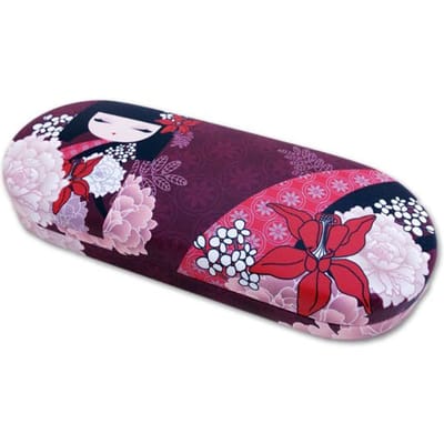 Kimidoll Bril Brillen Schoonmaken Kokeshi Pop [kimmidoll] Etui, Houder, Doekje, (NOBUKO) pink