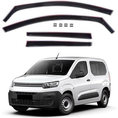Déflecteurs d'air - Citroën Berlingo (depuis 2018) - 4 pièces - Aérodynamique - Montage facile