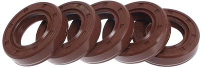Dubbele Lip Olieafdichting met Roterende Veerstalen Afdichtingsring 20X35X8Mm - Hoge Druk Rubber FKM, 5 Stuks voor Betrouwbare Toepassingen en Langdurige Bescherming