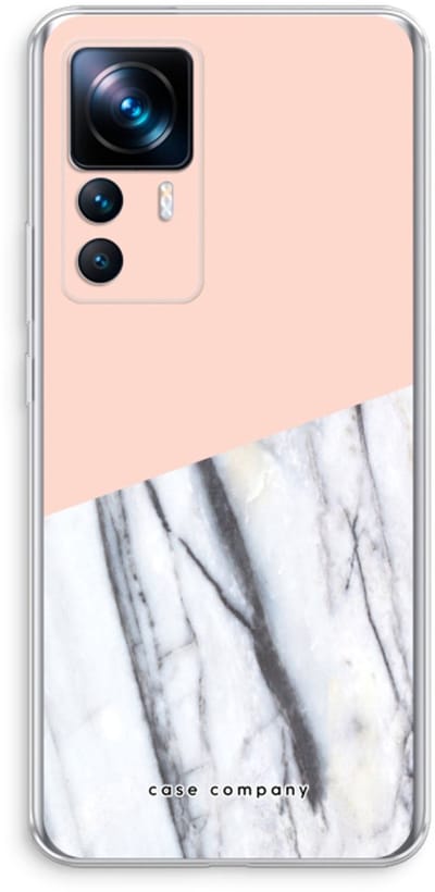 Case Company® - Hoesje geschikt voor Xiaomi 12T hoesje - A touch of peach - Soft Cover Telefoonhoesje - Bescherming aan alle Kanten en Schermrand