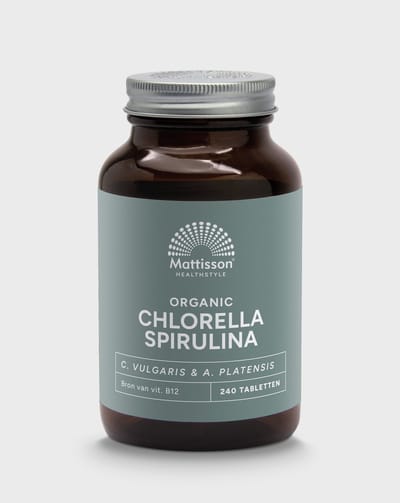 Mattisson - Biologische Spirulina Chlorella Tabletten 500mg - Vegan & Biologisch - 240 Tabletten
