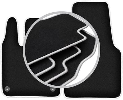 CARLUX-SILVER automatten voor: Smart Fortwo III hatchback (2014-2020)