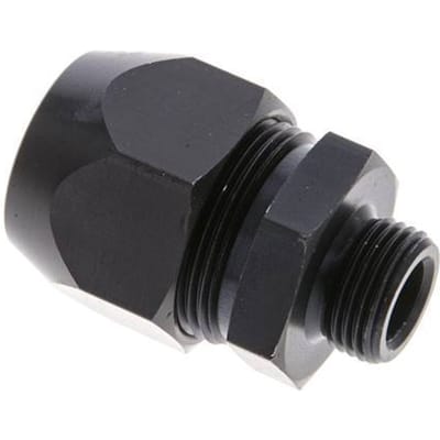 20x13mm & G3/8'' Aluminium Rechte Knelfitting Buitendraad 10bar Kunststof en Polyamide