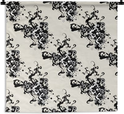 Wandkleed - Wanddoek - Patronen - Zen - Abstract - 180x180 cm - Wandtapijt