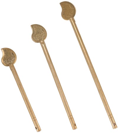 Dailygoods- Kastslot Bladvorm - 3 Stuks - Hoogwaardig Messing - Retro Stijl - Duurzaam - Traditionele Chinese Ambacht - Deurslot