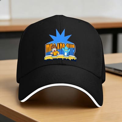 Milo Et Chip Casquette de Baseball Décontractée Chapeau Trucker pour Randonnée Pêche Été Hommes Adultes Mode Casquettes de Baseball One Size black