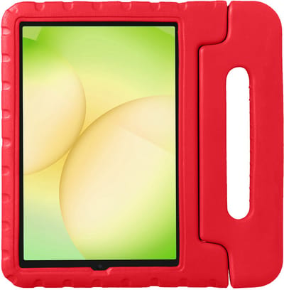 Hoes - Geschikt voor Samsung Galaxy Tab A11 - Kinderhoes Shockproof Bumper - Kidsproof Case - Tablet Hoesje - Kinder Hoesje Cover - Rood