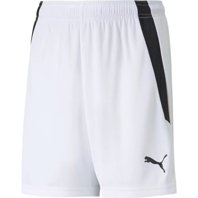 PUMA teamLIGA Shorts Jr Unisex Sportbroek - Puma White-Puma Black