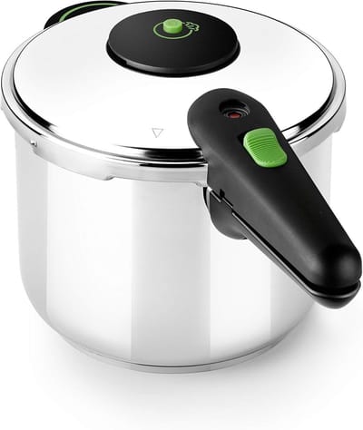 SNJY® Snelkookpan - Rijstkoker - Multicooker - 6L - 24,6L x 40,8B x 26,8H cm - Zilver