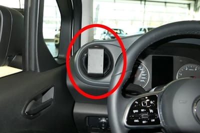 Brodit ProClip houder geschikt voor Mercedes Benz Citan 2022 - T-Klasse 2022 - Angled mount