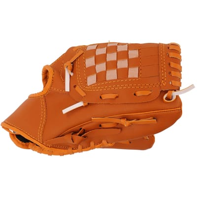 Gants de Baseball Sportifs PVC Marron Gant de Lanceur de Baseball pour Enfants Adultes Entraînement Extérieur 11.5 Inch