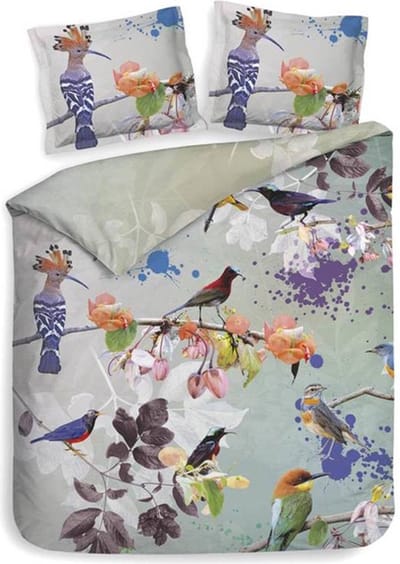 Heckettlane Ari - 240x200/220 cm + 2 kussenslopen 60x70 - Dusty Mint