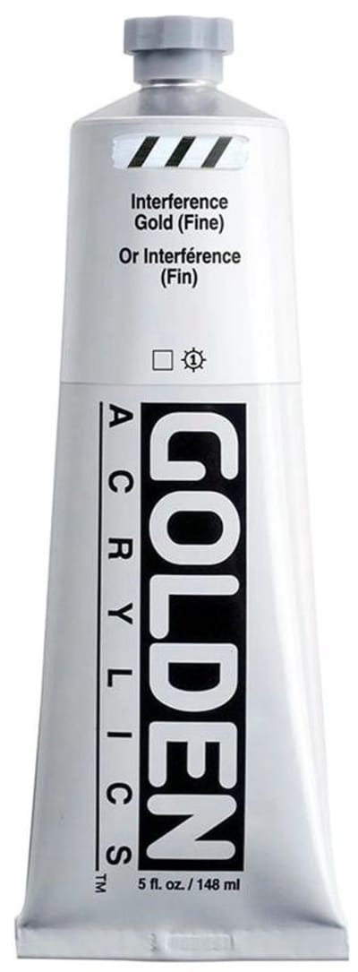 Golden Heavy Body Acrylverf Interference Goud (fijn) 148 ml