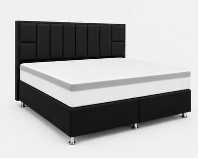 Opberg Boxspring Bellagio - 120x200 Compleet - Zwart - Luxe Living Home