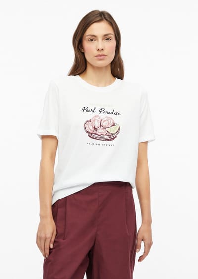 regular fit T-shirt van puur katoen