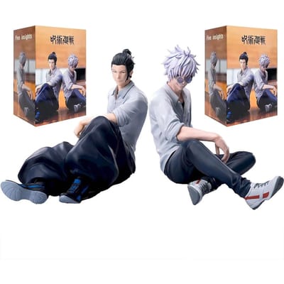 NIEUW SEGA 10cm Jujutsu Kaisen Anime Satoru Gojo & Geto Suguru Yumemirize Zittende Houding Actiefiguur Origineel Model Figuur Speelgoed