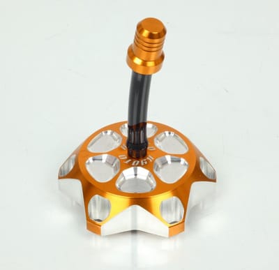 Bouchon de réservoir Kyoto aluminium anodisé or pour moto enduro cross KTM Neuf