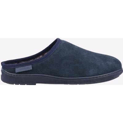 Hush Puppies Ashton Suède Heren Pantoffels In Marineblauw