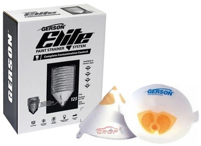 GERSON Elite Nylon Verfzeefjes 260 micron - Medium Grof Oranje - 125 stuks