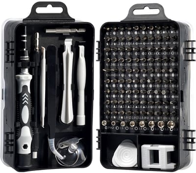 Precisieschroevendraaierset, 115-in-1 magnetische schroevendraaierset, professionele reparatiebit voor MacBook, PS4 Pro, iPhone, pc, doe-het-zelf, horloge en bril