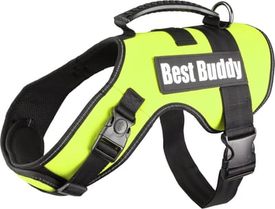 Flamingo Uranus - Harnas Honden - Harnas Best Buddy Uranus Neon Groen Xl 80-115cm 50mm - 1st - 122752 - 1st