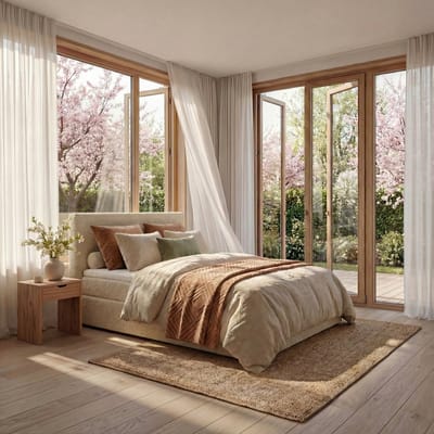 Mörgenn Boxspring Lounge - Pocketvering - Luxe Topper - Teddy Beige - 80x200 cm - Inclusief Dekbed en Kussens